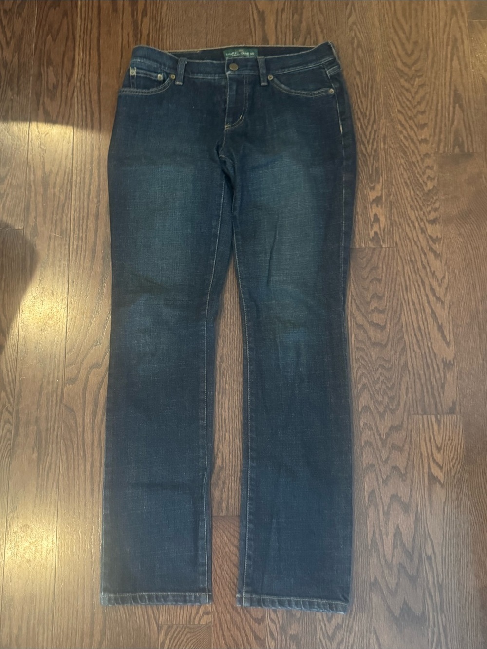 Lauren Ralph Lauren Straight Leg Jeans Women’s Size 2 Dark Wash Stretch Denim